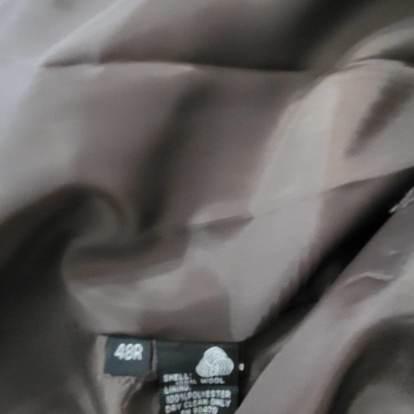 Vittorio St. Angelo Wool Suit 48R Two Piece 4 Button Single Breast Pleat No Vent - Picture 15 of 16